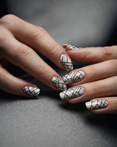 Negative Space Nail Design
